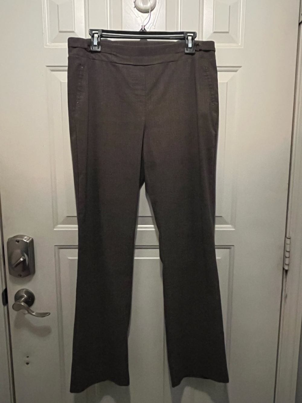 89th & Madison Brown Straight Leg Stretch Pants